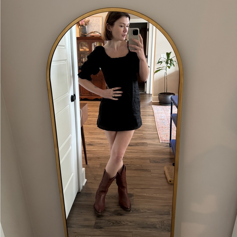 Reformation linen mini dress
